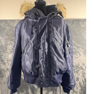 VTG 40s/50s Aviator Clothing Co. US Air Force N-2A Snorkel Bomber Jacket Large